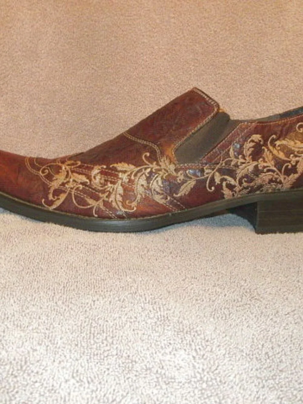 Vtg 90s Y2K Giorgio Brutini G-Rock Loafer Shoes 11 Gangster Beatle Rockabilly